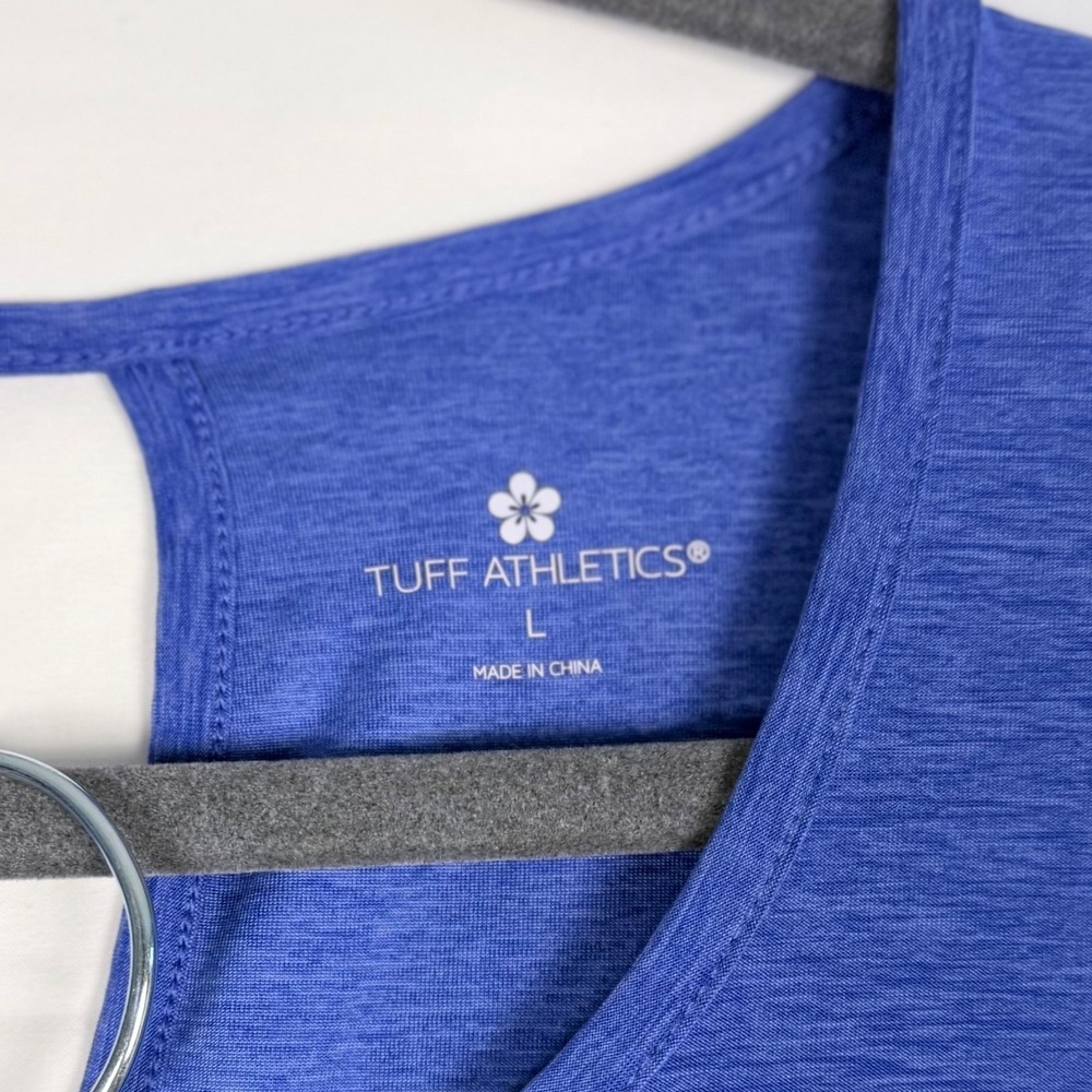 Tuff Athletics Sport Shirts Lot 2xL 1xM Blue Teal Purple Moisture Wicking Yoga - Picture 3 of 16